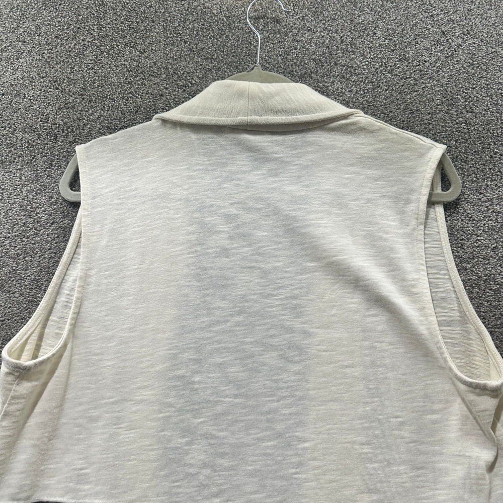 T by Talbots‎ Cardigan Sweater Women Large Petite Sleeveless Open Front - Picture 5 of 10